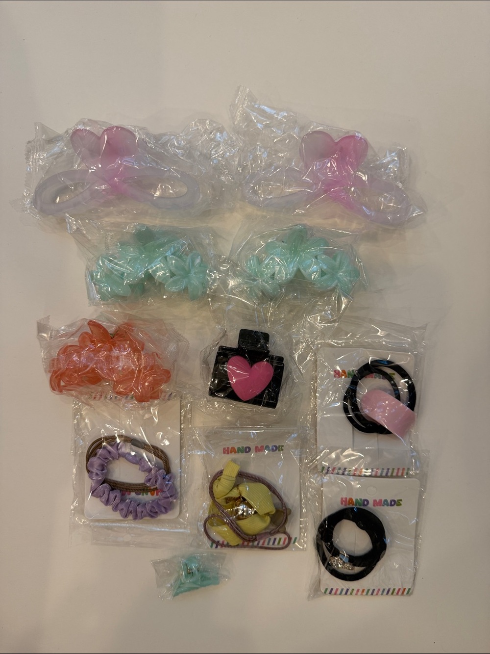 Kids Assorted Hair Accessories Pack - Pastel Pink, Mint, Lavender & More